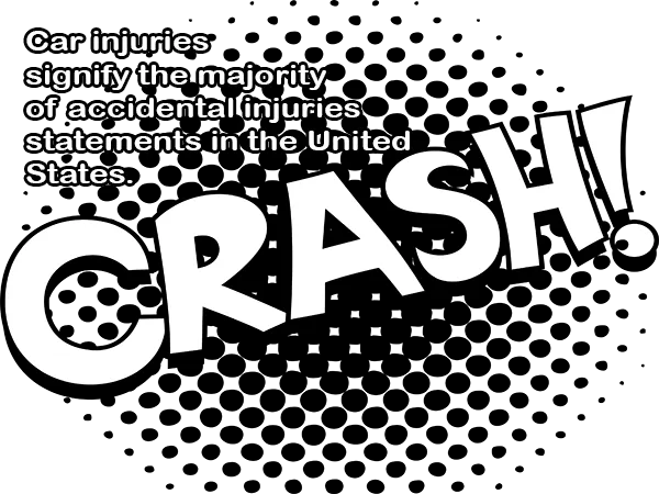 Car injuries signify the majority of accidental injuries statements in the United States.