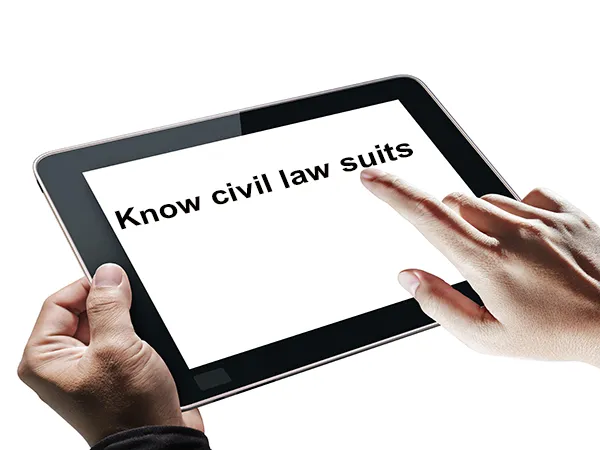 Know civil law suits