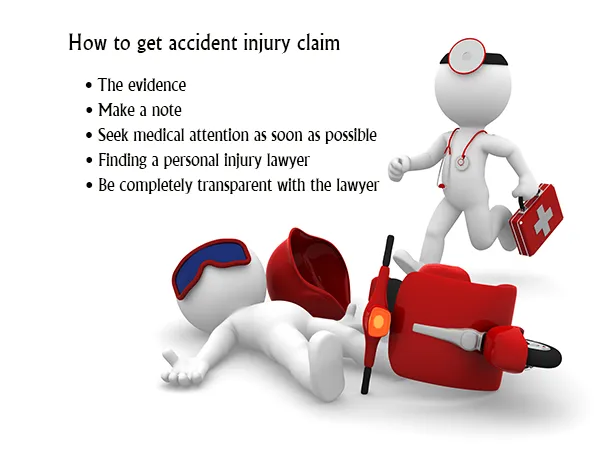 How to get accident injury claim