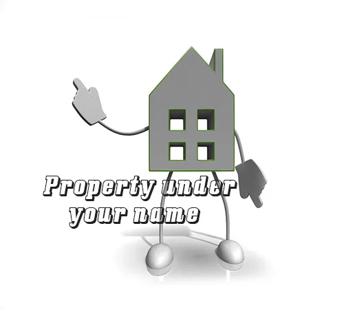 Property under your name